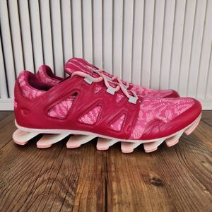 Adidas Springblade Running Shoes Womens Sz 10.5 Pink Low Athetic Sneakers Q16423